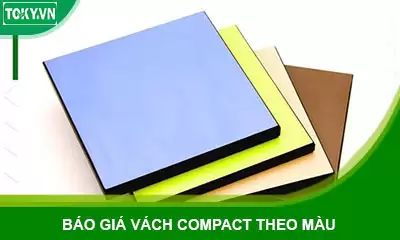 Báo giá vách ngăn vệ sinh compact theo màu: Giải pháp cho ngân sách