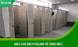 Báo giá vách ngăn vệ sinh mfc cao cấp (tấm, phụ kiện, hoàn thiện)