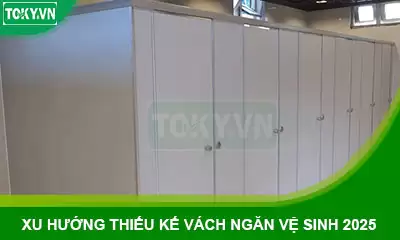 Cập nhật xu hướng thiết kế vách ngăn vệ sinh cho năm 2025 và tương lai