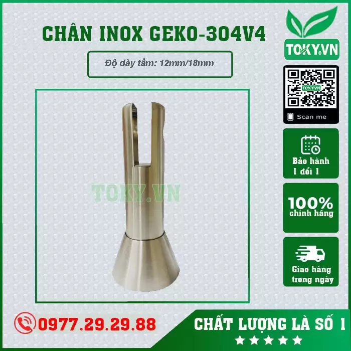 Chân GEKO- 304V4 rỗng