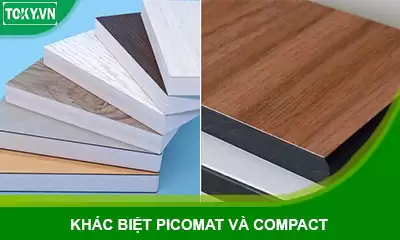 Điểm giống, khác nhau giữa vách ngăn compact và nhựa picomat