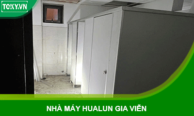 Dự án vách ngăn vệ sinh compact tại Công ty Hualun Gia Viễn
