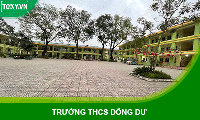 Giải pháp vách ngăn vệ sinh Trường THCS Đông Dư