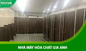 Hoàn thiện thi công vách ngăn vệ sinh tại nhà máy hóa chất Gia Anh 3896