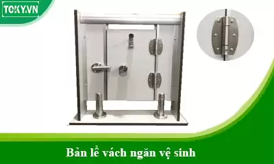 Cách xác định hướng lắp đặt bản lề vách ngăn vệ sinh