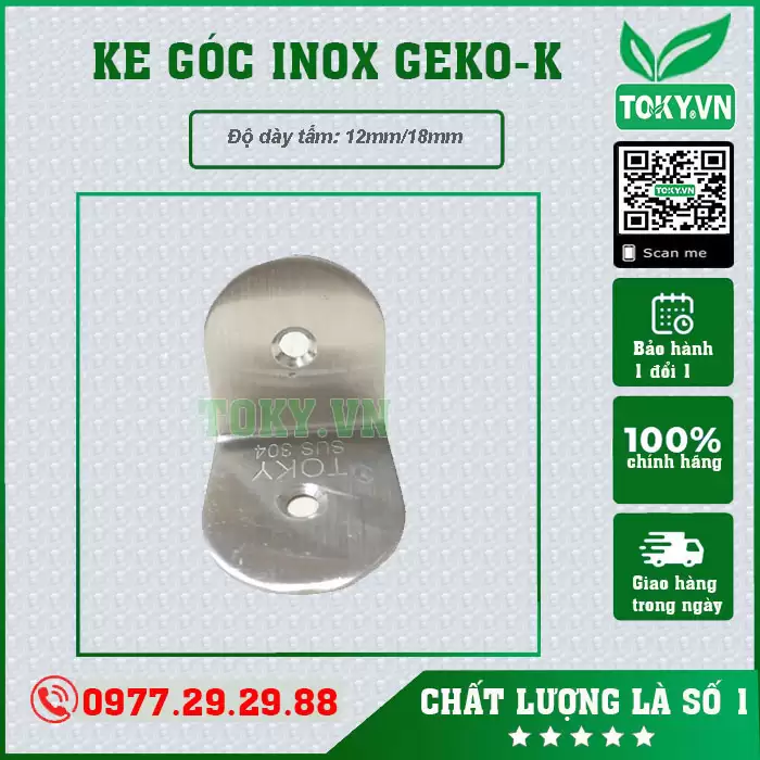 Ke góc inox 304 GEKO-K