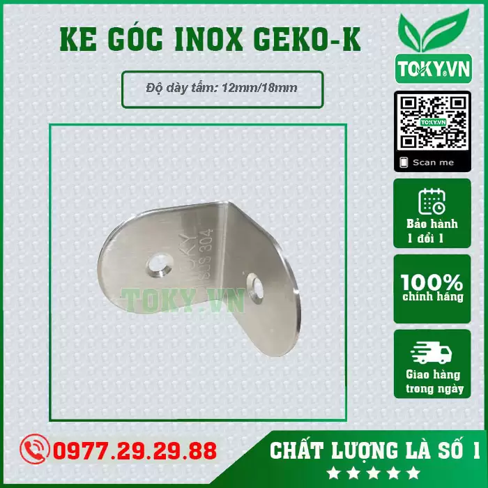 Ke góc inox 304 GEKO-K