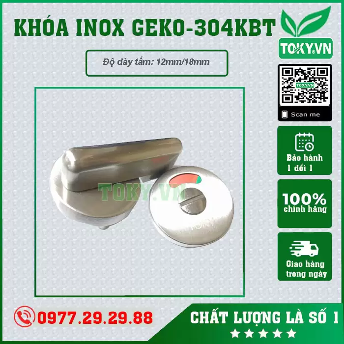 Khóa inox 304 GEKO-KBT