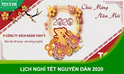 Vách ngăn vệ sinh TOKY thông báo lịch nghỉ tết Canh Tý 2020