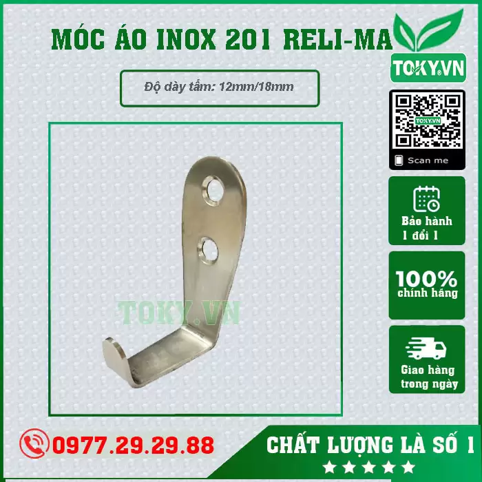 Móc áo inox 201 RELI-MA