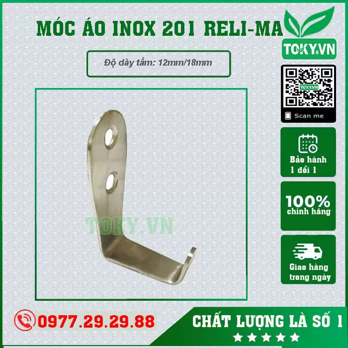 Móc áo inox 201 RELI-MA