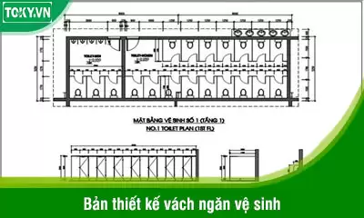 Miễn phí bản vẽ thiết kế vách ngăn nhà vệ sinh