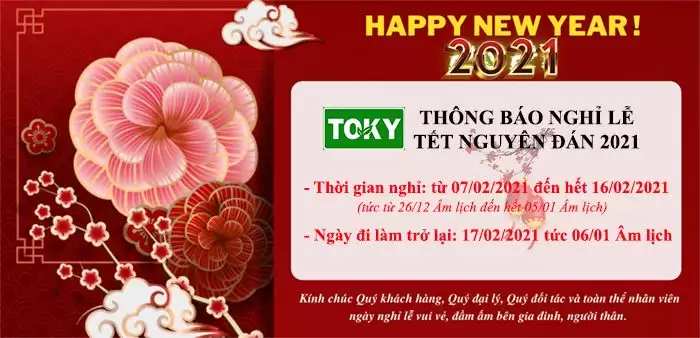 TOKY chúc Tết và thông báo lịch Tết Nguyên Đán 2022