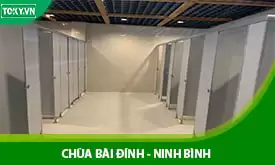 Thi công 1000m2 vách ngăn vệ sinh cho chùa Bái Đính – Ninh Bình