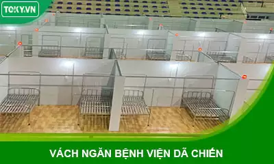 Vách ngăn bệnh viện dã chiến – “thần tốc” chống dịch COVID