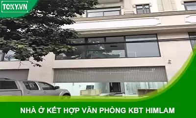 Hoàn thiện vách ngăn vệ sinh cho nhà ở kết hợp văn phòng KBT Himlam