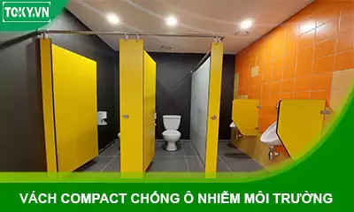 Vách ngăn vệ sinh compact chống ô nhiễm môi trường