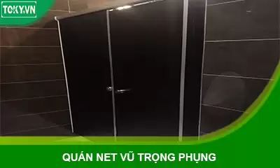 Vách ngăn vệ sinh compact hpl quán game Vũ Trọng Phụng 1028