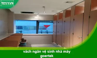 Thi công 2300m2 vách ngăn vệ sinh compact cho nhà máy Goertek – Bắc Ninh