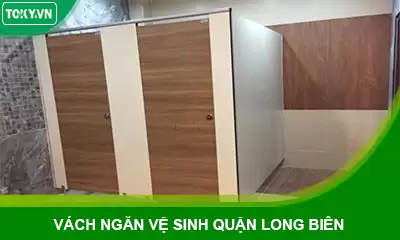 Nhận thi công vách ngăn vệ sinh compact quận Long Biên