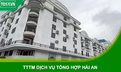 Vách ngăn vệ sinh hpl tại TTTM Dịch vụ Tổng hợp Hải An 