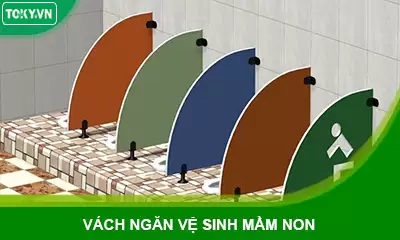 Báo giá vách ngăn nhà vệ sinh mầm non compact cực tốt