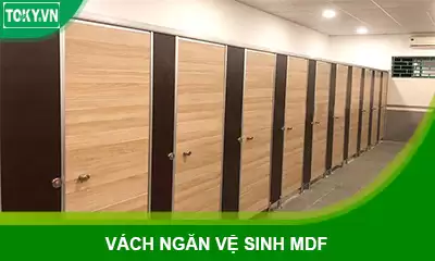 Vách ngăn vệ sinh mdf gỗ công nghiệp | Báo giá vách ngăn mdf -10%