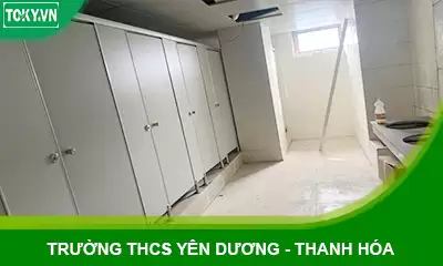 Vách ngăn vệ sinh trường THCS Yên Dương – Thanh Hóa